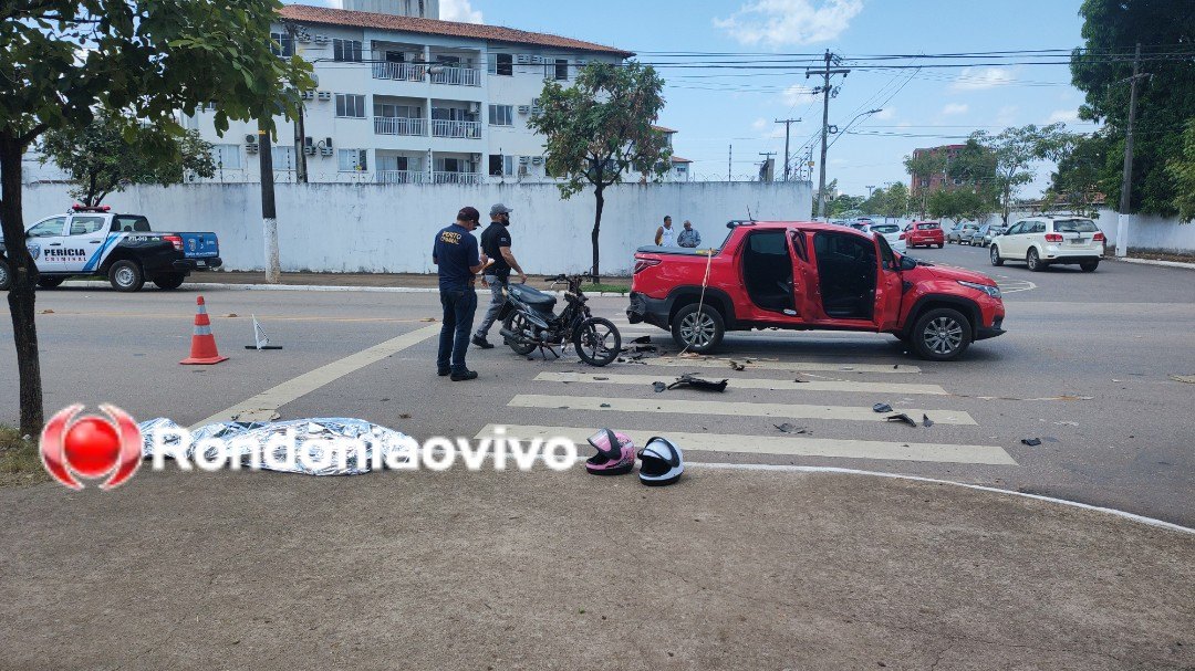 FATAL: Motociclista morre após bater na traseira de carro
