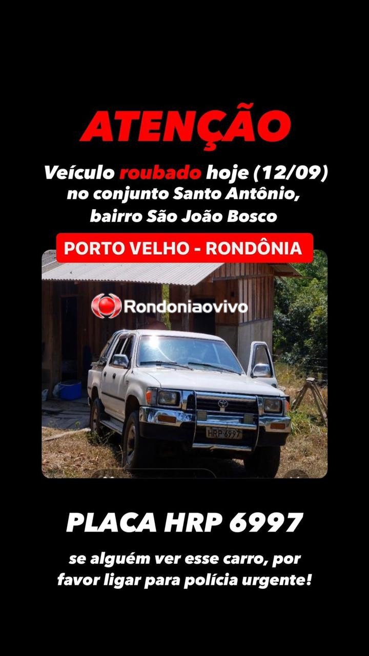 ASSISTA: Vídeo mostra ação de bandidos durante roubo de caminhonete em residência 