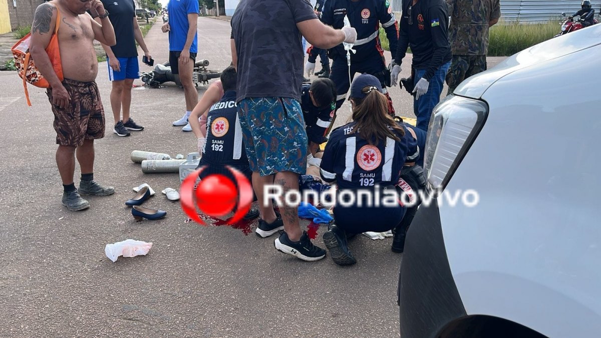 URGENTE: Mulher em moto morre  após gravíssimo acidente 