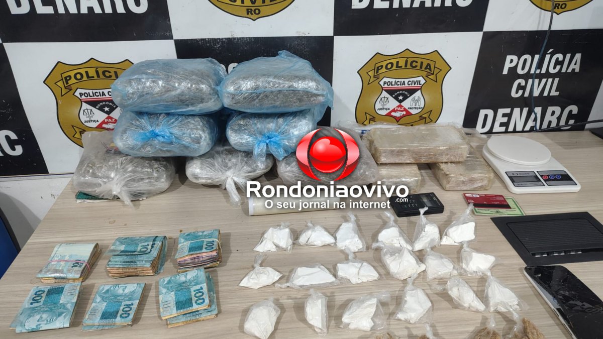 VÍDEO: Denarc prende traficante do CV com 10 quilos de drogas e dinheiro