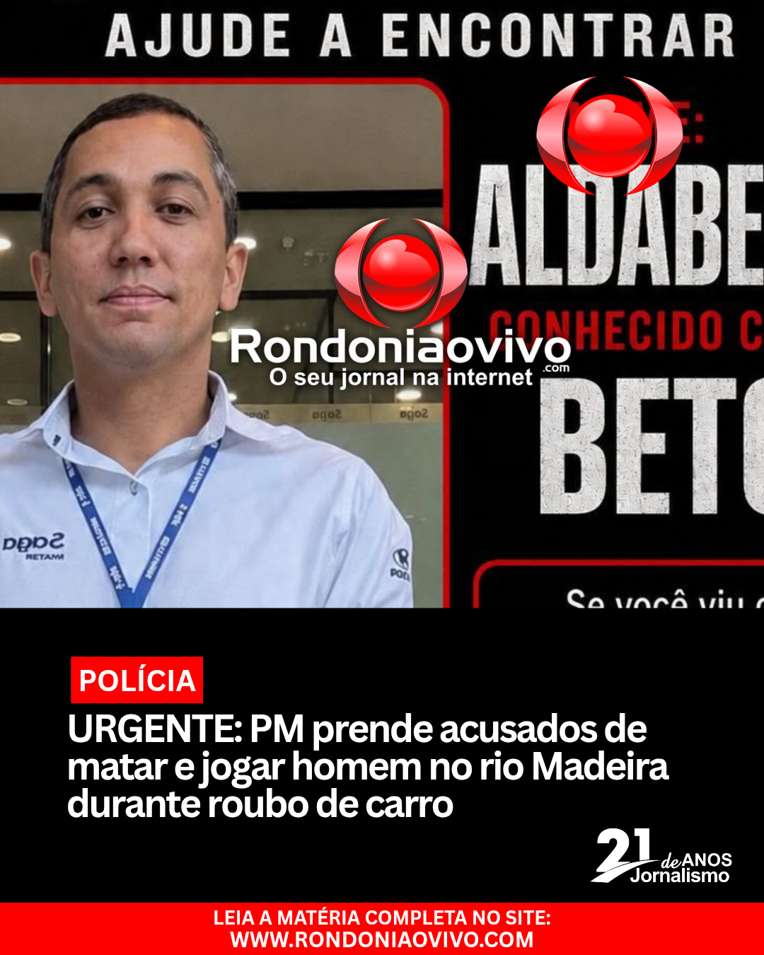VÍDEO: Criminosos matam homem e são gravados jogando corpo no rio Madeira