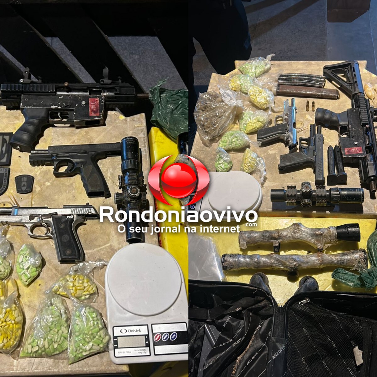 METRALHADORA: Operação Maximus desarticula depósito clandestino de armas e drogas na capital