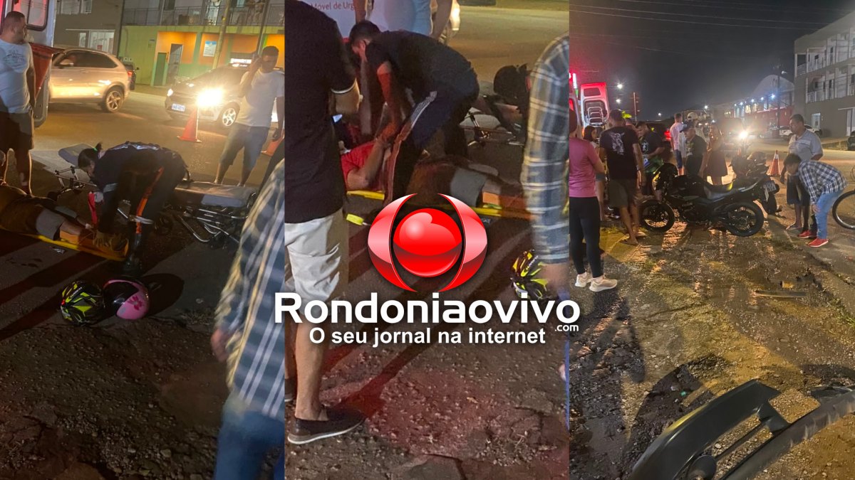 TUDO FILMADO: Motociclista é atingido em cheio por carro e motorista foge