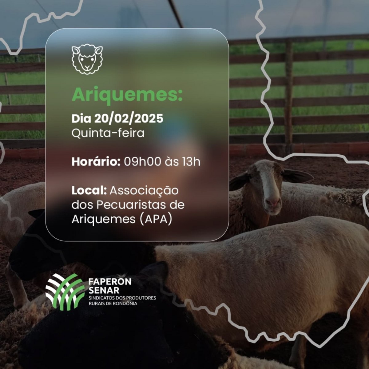 CAPACITAÇÃO: Sistema FAPERON promove 1º Encontro Regional de Ovinocultores em RO