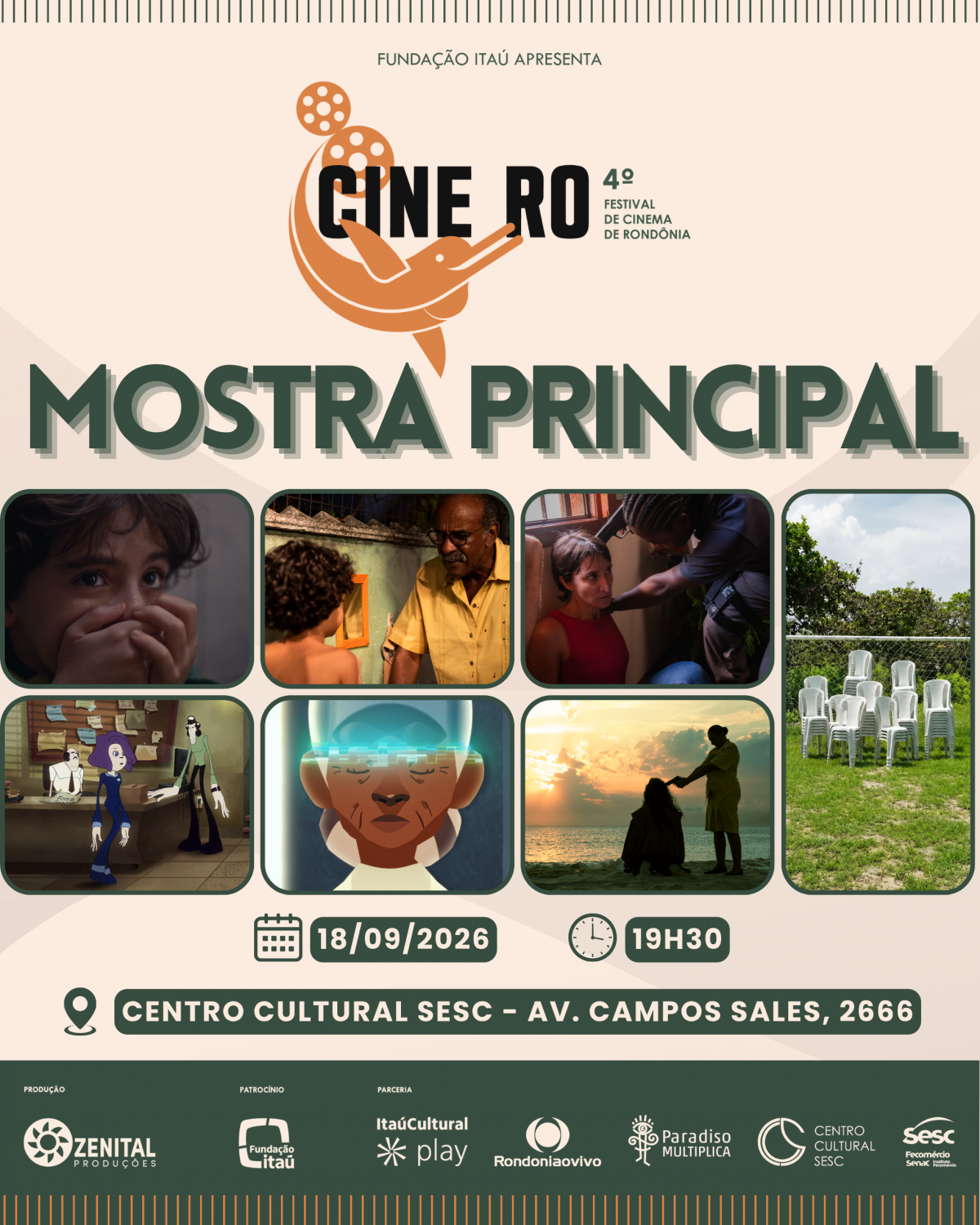 CINEMA: CINE RO 2026 terá sessões gratuitas em duas cidades