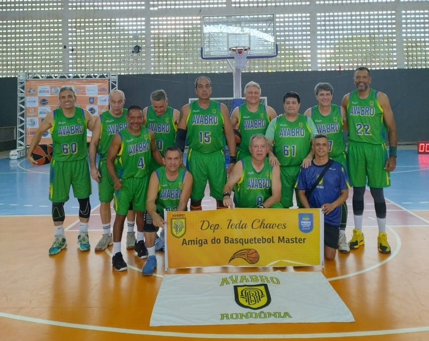 IEDA CHAVES: Deputada celebra ouro e prata de Rondônia no Norte-Nordeste de Basquete Master