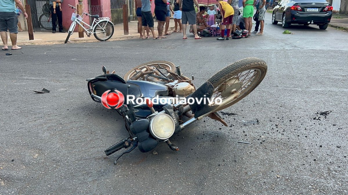 FRATURA EXPOSTA: Grave acidente deixa criança e pais feridos na Inácio Mendes