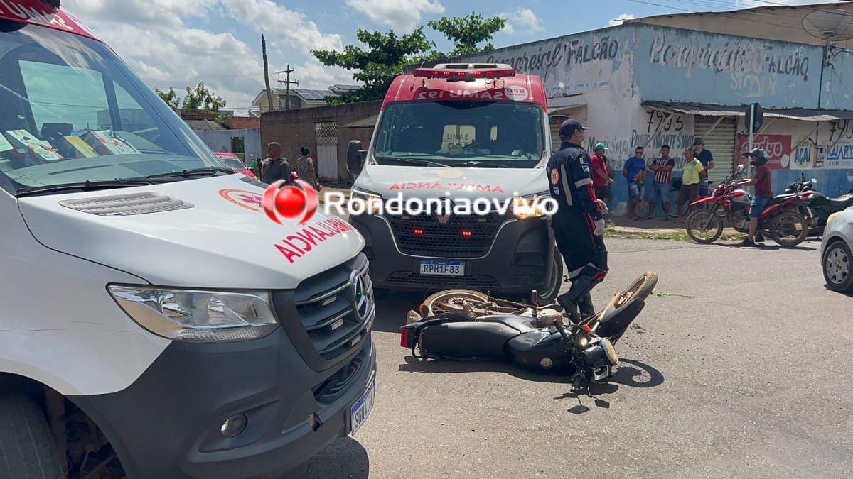 FRATURA EXPOSTA: Grave acidente deixa criança e pais feridos na Inácio Mendes