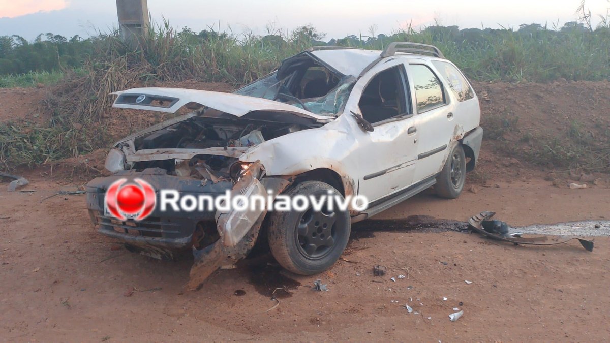 PERDEU O CONTROLE: Veículo capota várias vezes em grave acidente com vítimas 
