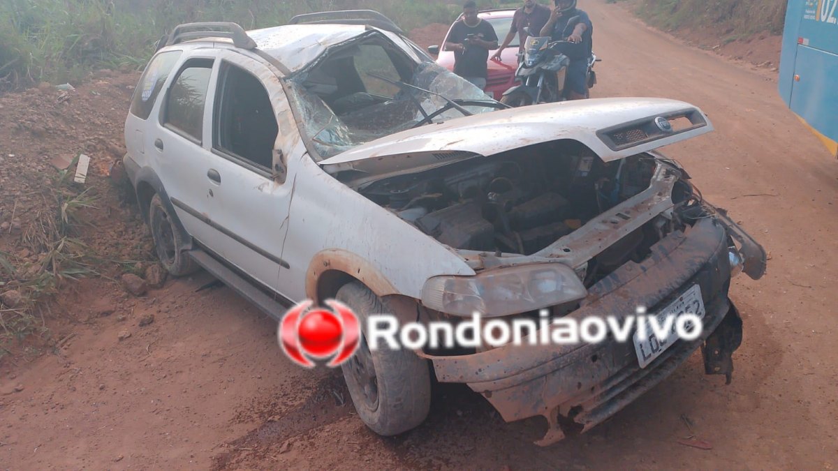 PERDEU O CONTROLE: Veículo capota várias vezes em grave acidente com vítimas 