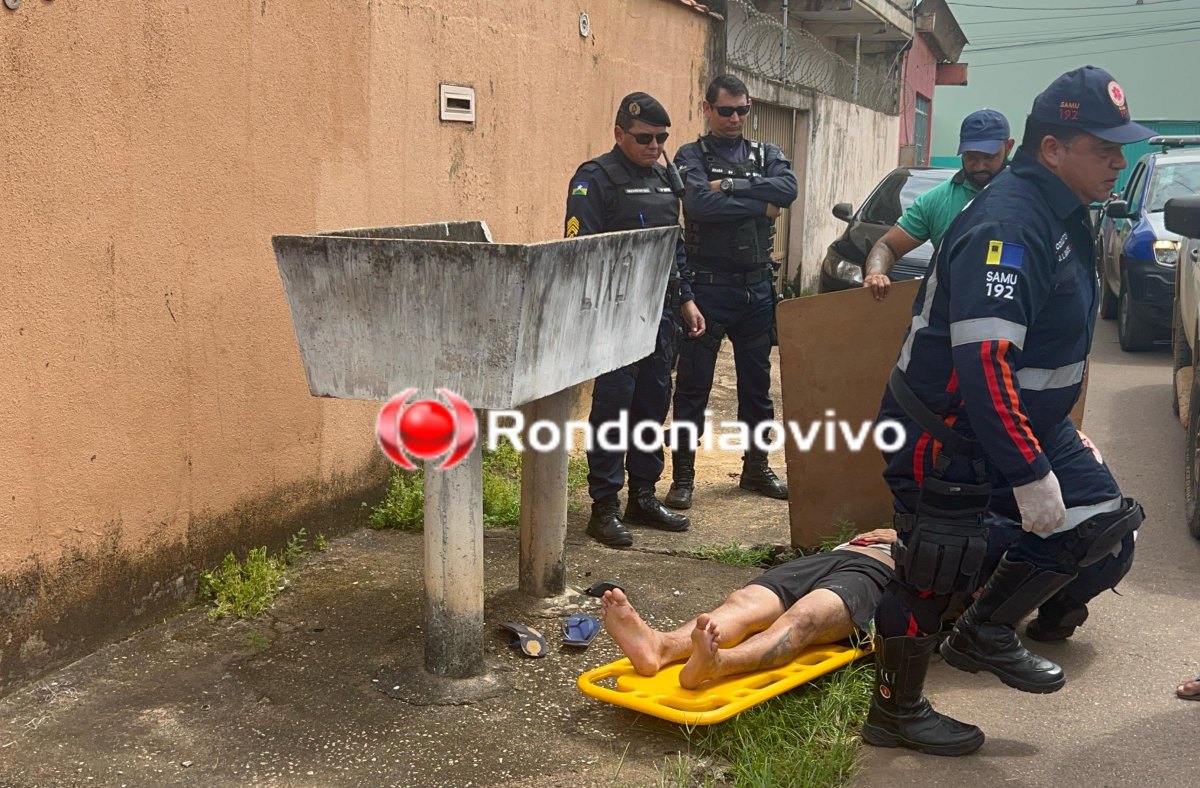 VÍDEO: Motociclista fica seriamente ferido após bater em lixeira de concreto