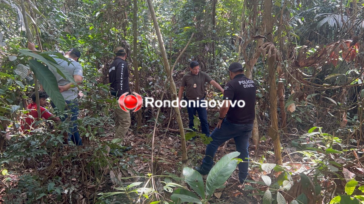 VÍDEO: Polícia encontra restos mortais de homem enterrado em cova rasa
