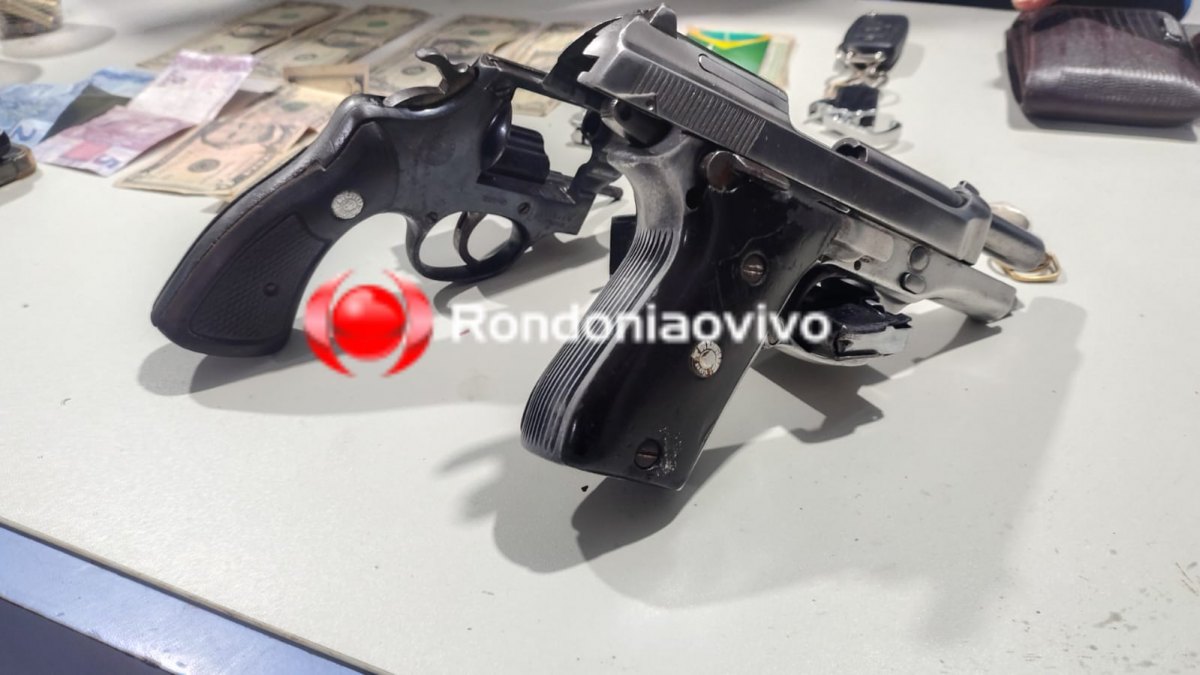 FLAGRANTE: Quadrilha é presa com armas em veículo na zona Leste da capital