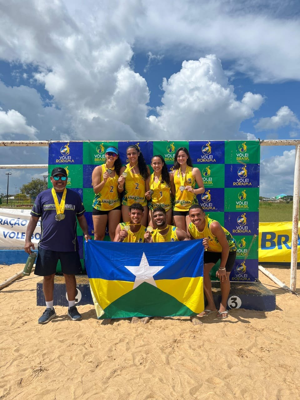 CONQUISTA: Rondônia é ouro na 'Copa Regional Sub-23 – Norte' de vôlei de areia
