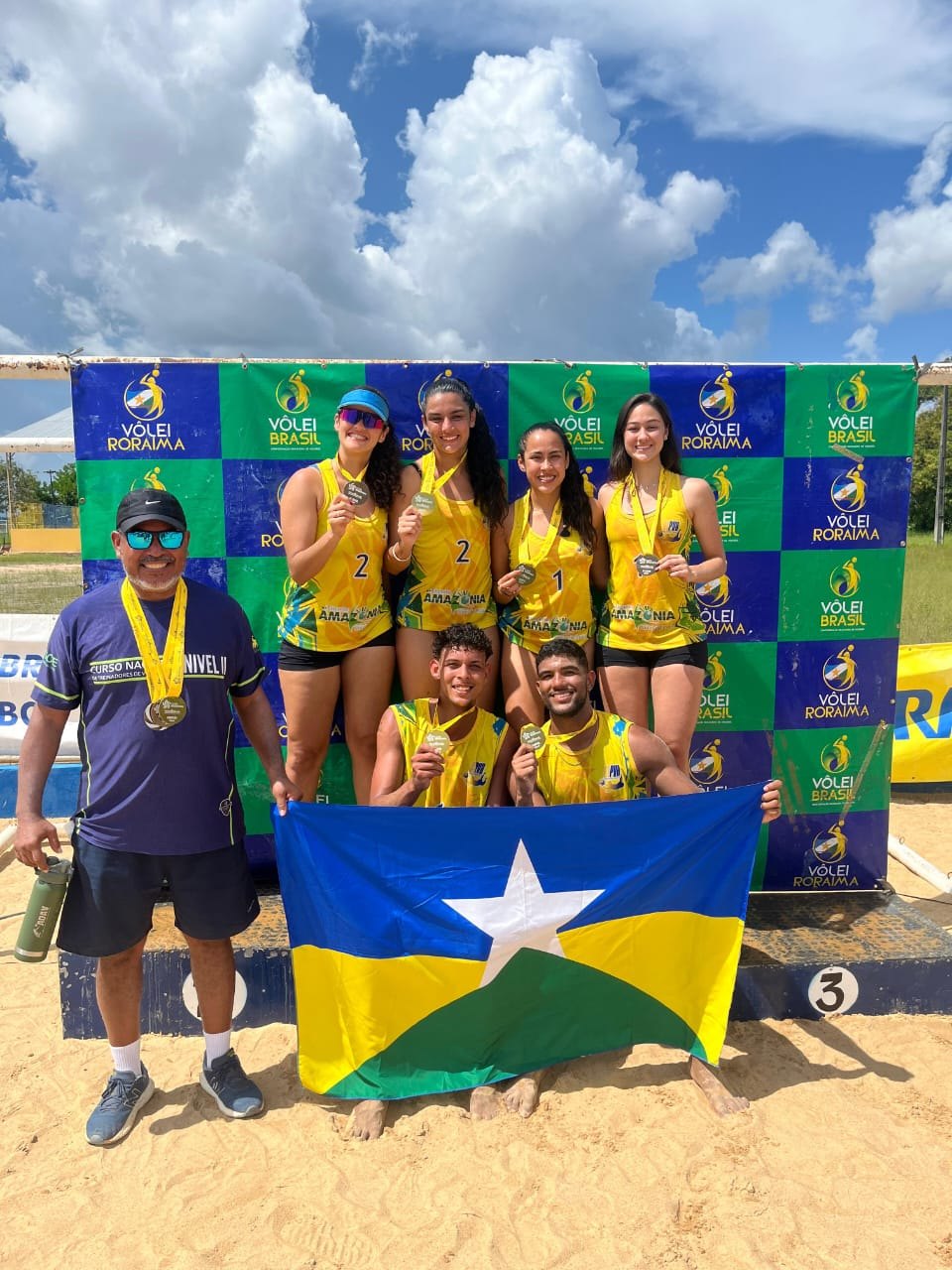 CONQUISTA: Rondônia é ouro na 'Copa Regional Sub-23 – Norte' de vôlei de areia