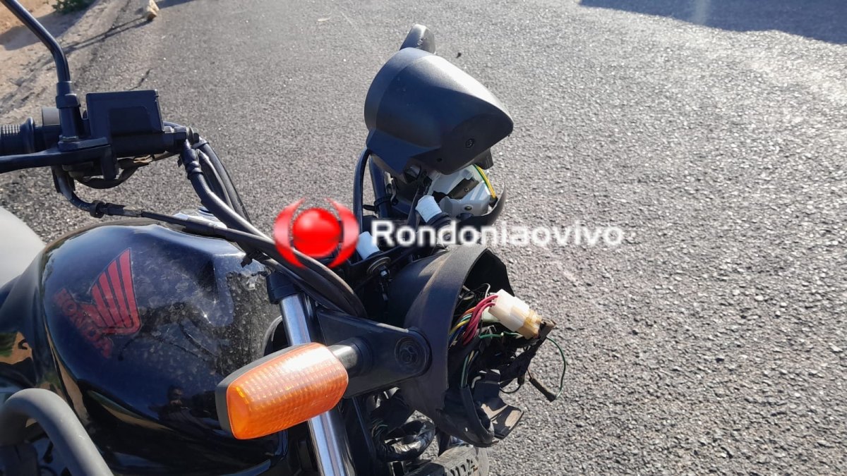 URGENTE: Motociclista sofre grave queda na BR-364 ao passar por pedaços de pneus