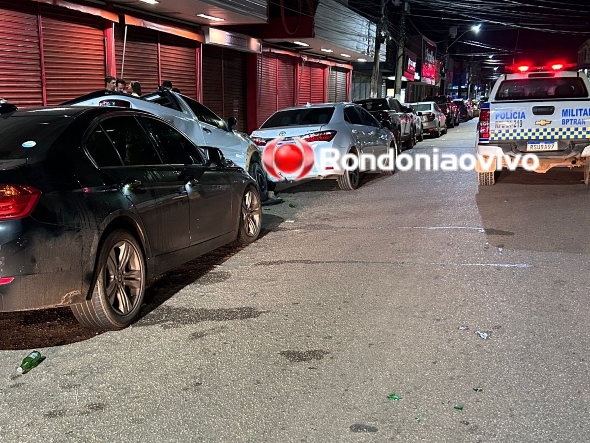 FUGIU: Motorista de BMW provoca destruição em cinco veículos na frente de boate