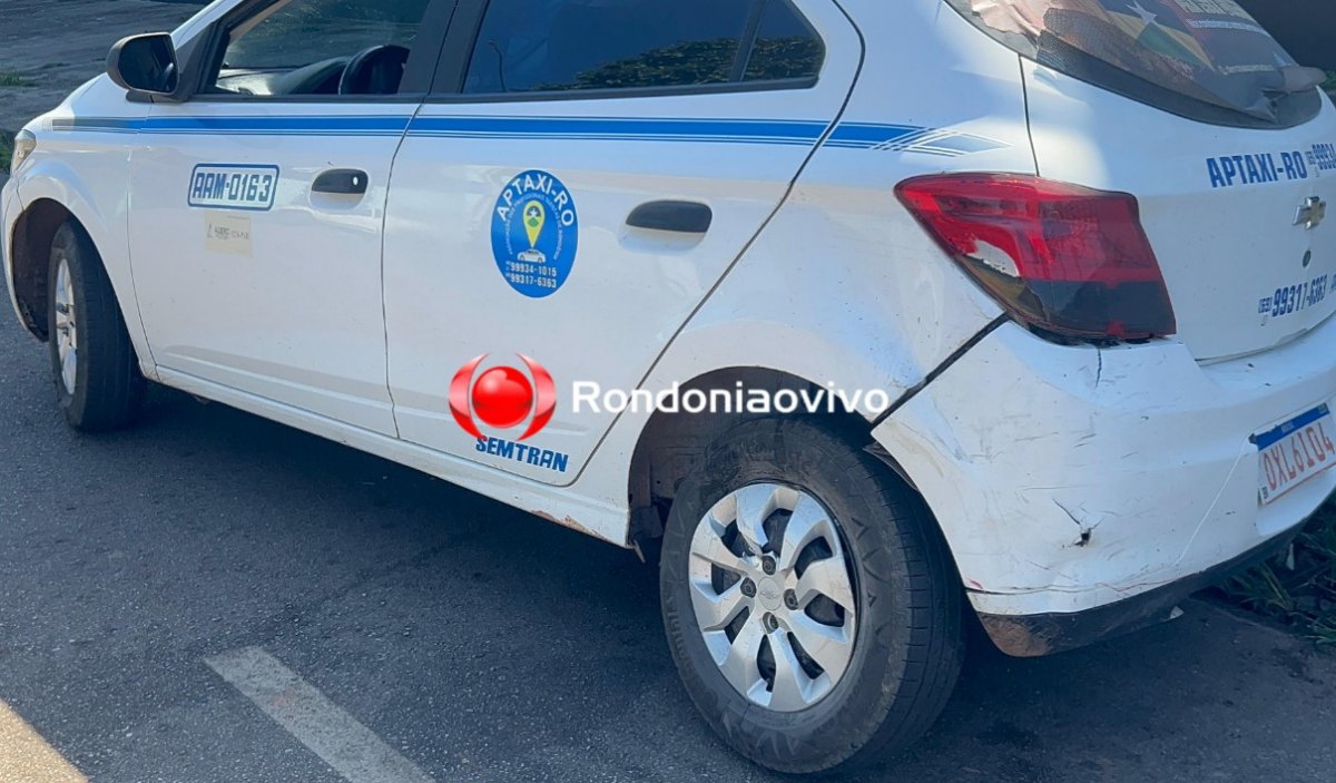 VÍDEO: Mulher em Celta avança preferencial, atinge motoboy e bate em táxi