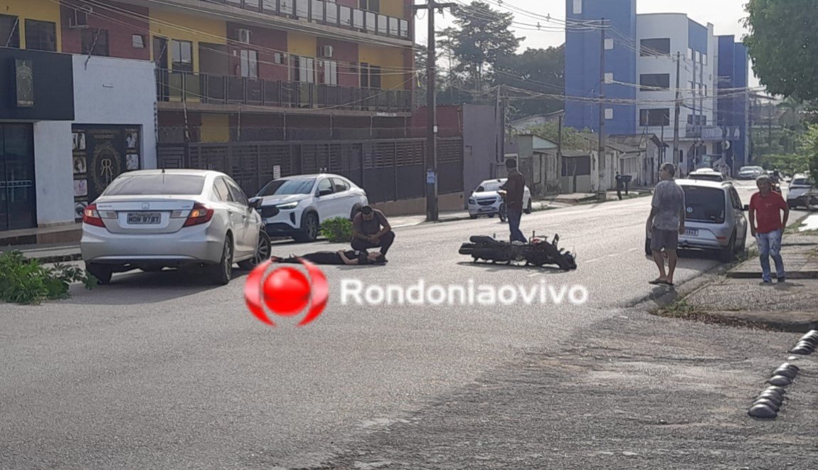 URGENTE: Professora sofre acidente quando ia para o médico no Centro