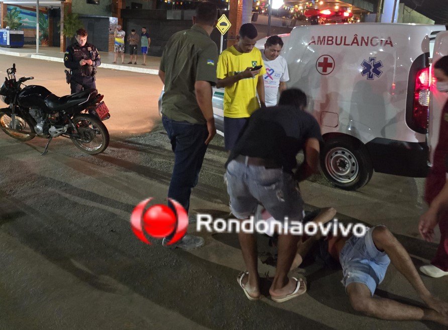 SAIU FERIDO: Motociclista inabilitado avança preferencial e provoca batida contra carro