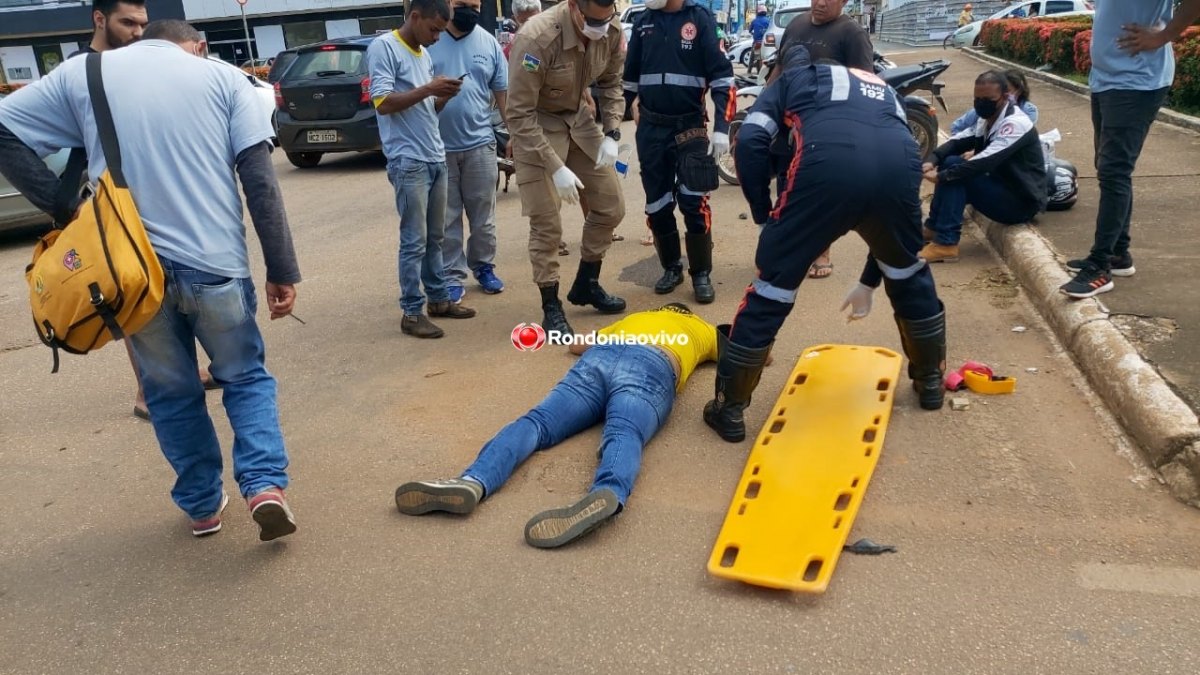 VÍDEO: Motociclista fica em estado grave após acidente