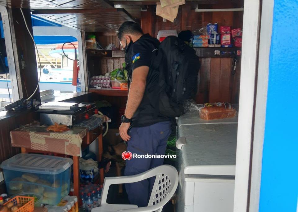 NO RIO MADEIRA: Denarc faz buscas em embarcações e apreende .40 de policial civil