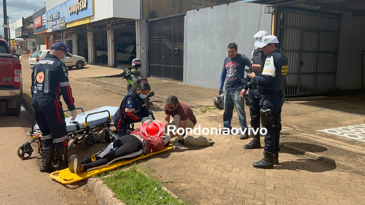 VÍDEO: Motorista foge após deixar passageira de moto App ferida