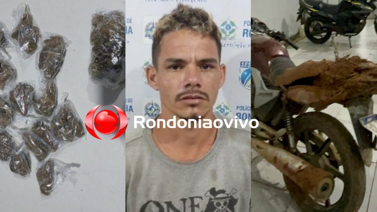 SE DEU MAL: Apenado acusado de tráfico colide moto contra muro durante perseguição 