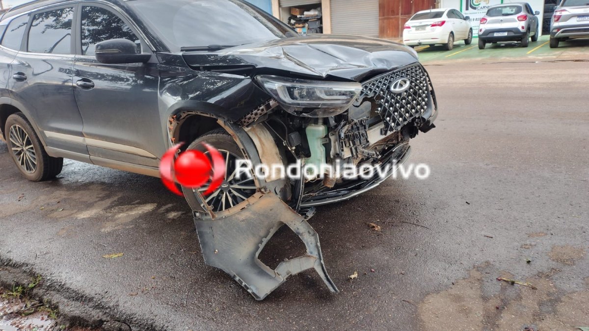 NO CENTRO: Motorista avança preferencial e causa acidente com motociclista 