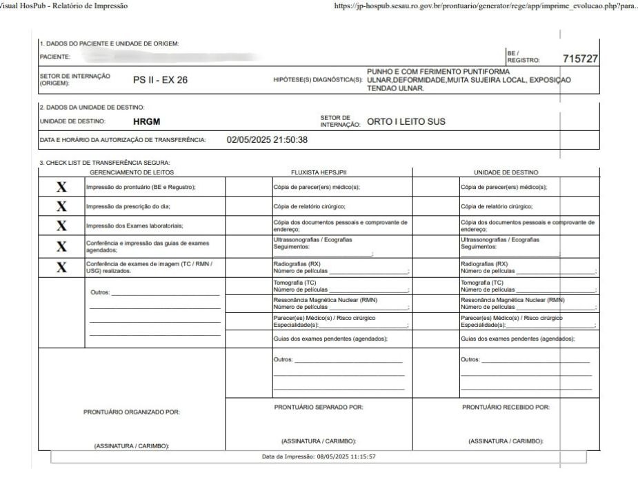 COM A TERCEIRIZAÇÃO: Pacientes da capital são levados nas madrugadas para Guajará-Mirim