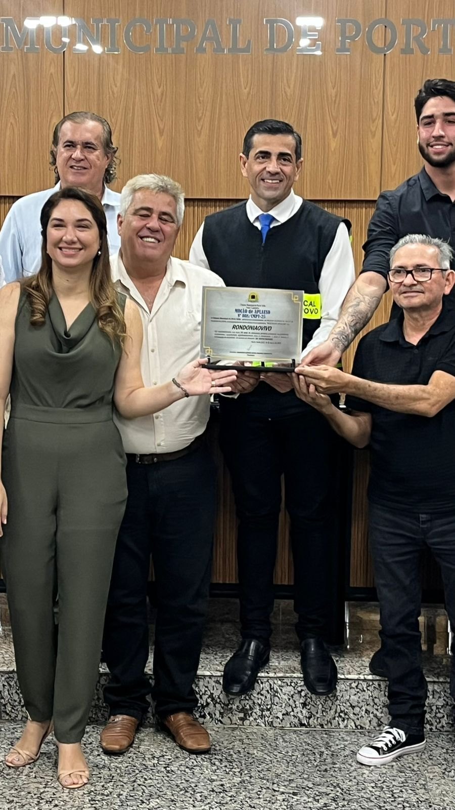 MOÇÃO DE APLAUSOS: Rondoniaovivo recebe homenagem da Câmara de Vereadores de Porto Velho 