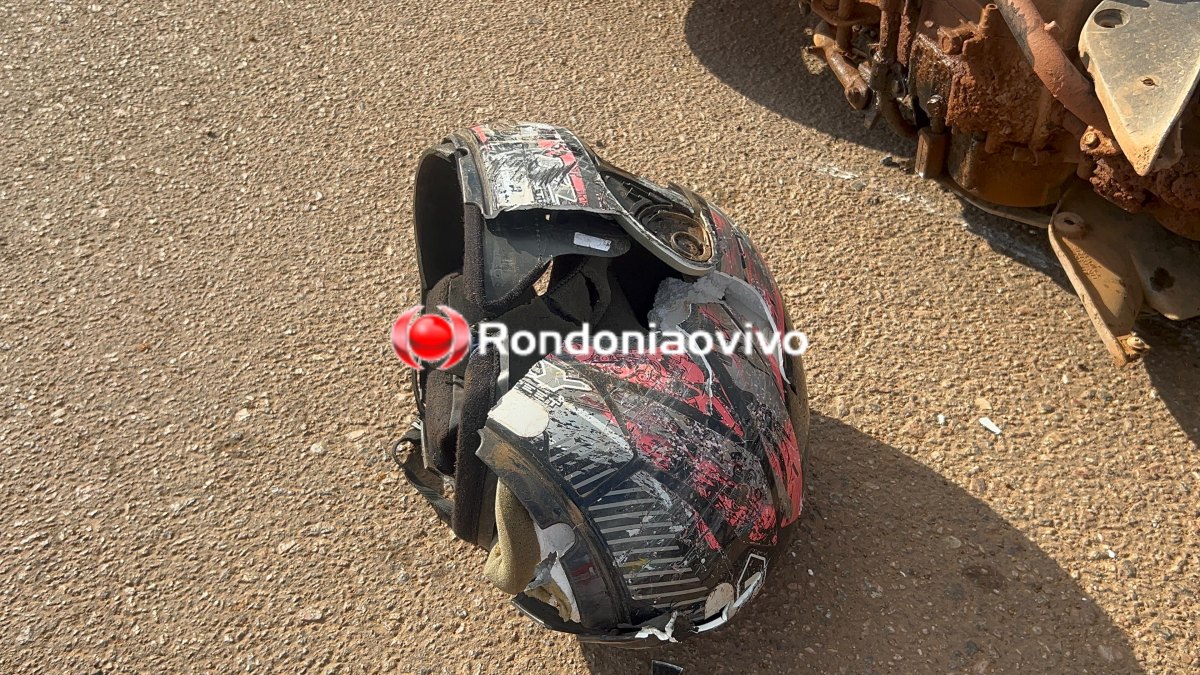 URGENTE: Motociclista fica em estado gravíssimo em acidente contra ônibus