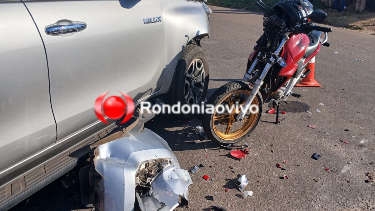 URGENTE: Motociclista fica seriamente ferido em acidente próximo ao Atacadão 