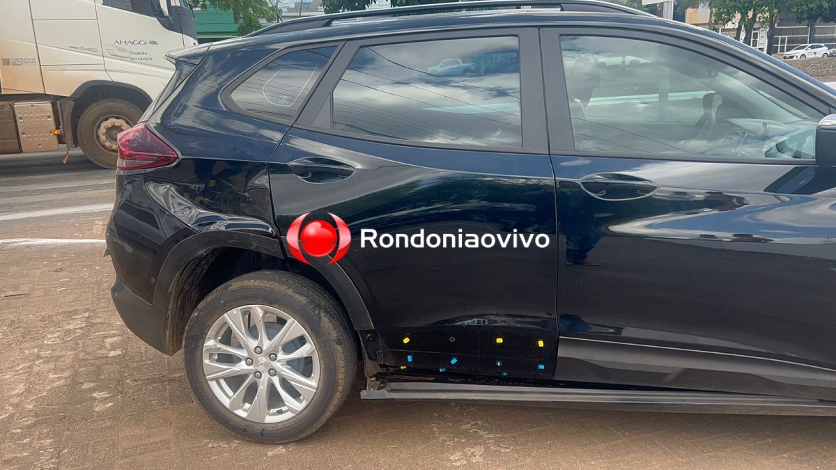 VÍDEO: Motociclista fica ferido após batida contra carro na Jorge Teixeira