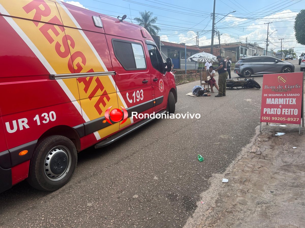 CENTRO: Vídeo registra acidente que deixou duas mulheres lesionadas