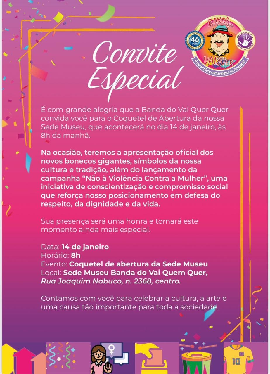 ATENÇÃO FOLIÕES!: Banda do Vai Quem Quer abre sede do bloco com vendas de abadás