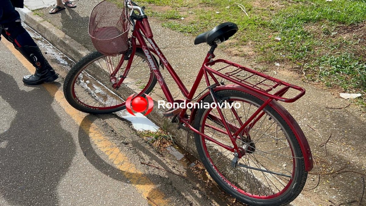 VÍDEO: Ciclista sofre ferimentos no rosto após ser atropelado por carro em Porto Velho