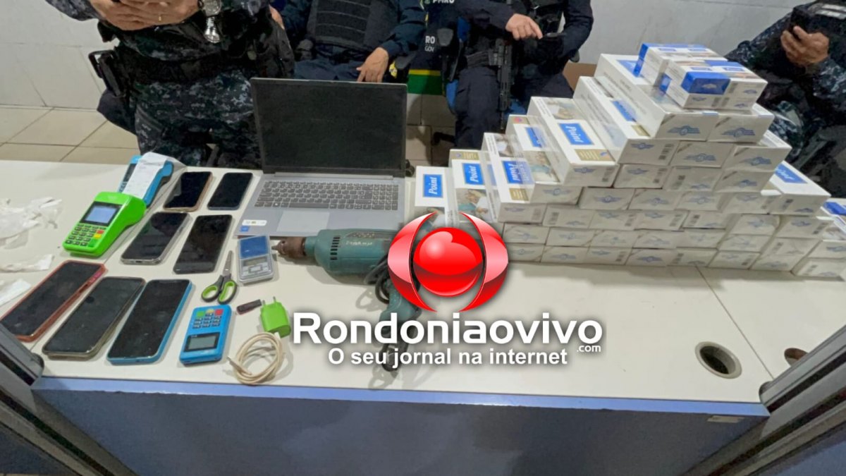 FACHADA AO TRÁFICO: Quadrilha é presa em distribuidora com drogas e cigarros contrabandeados