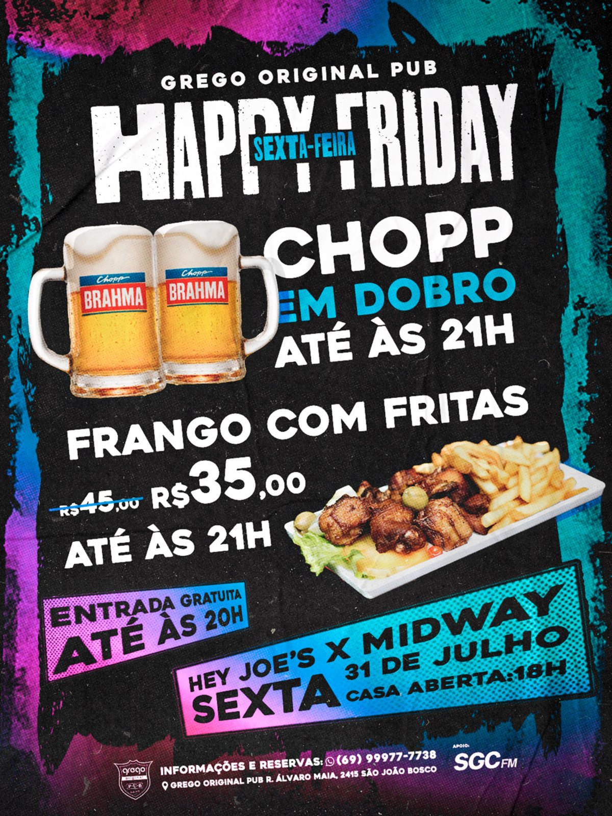 ENTRADA FRANCA: Grego Original Pub prepara um fim de semana com muito rock e feijoada