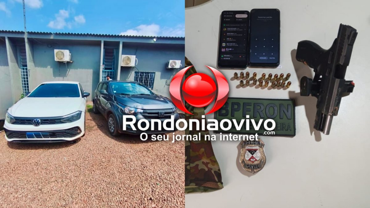 INTERCEPTADA: Quadrilha acusada de roubo é presa com pistola em hotel