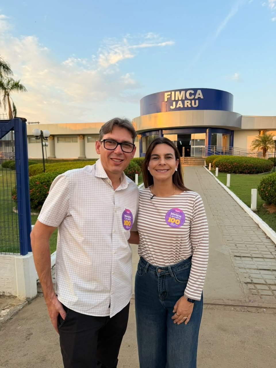 EM JARU: Mariana Carvalho recebe apoio do prefeito Jeverson Lima 