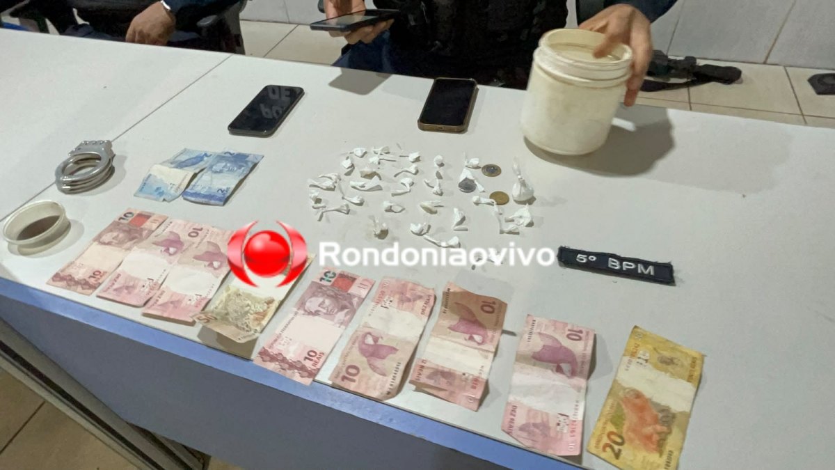 DENÚNCIA: Operação da Força Tática fecha boca de fumo e prende acusado
