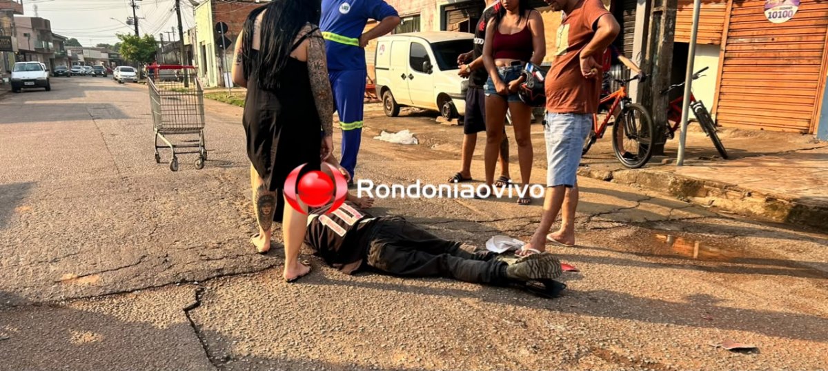 VÍDEO: Ciclista na contramão é atropelado por moto na Tancredo Neves