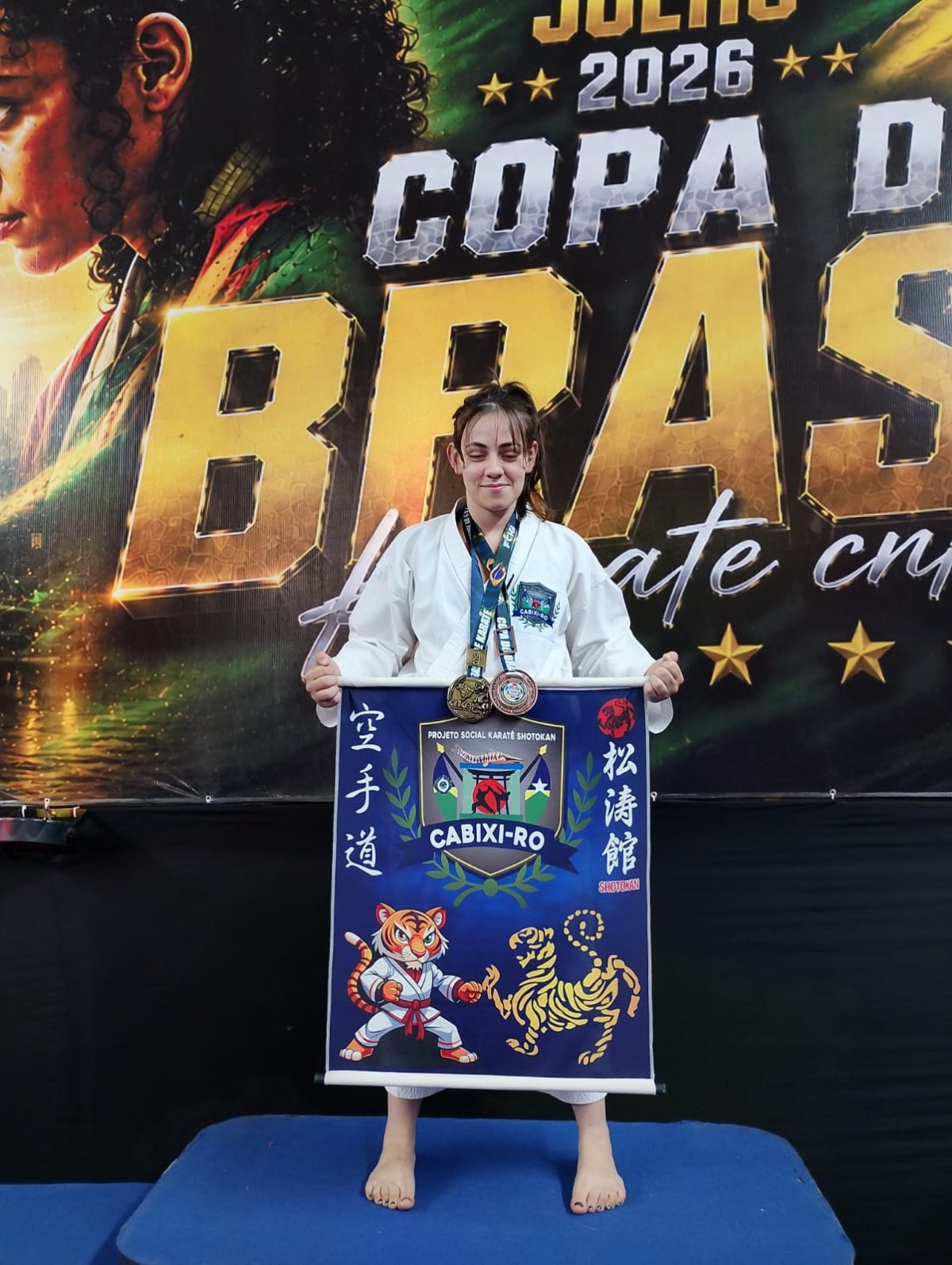 COMPETIÇÃO: Atleta de Cabixi, campeã da Copa do Brasil, disputa Copa Pan-Americana de Karatê