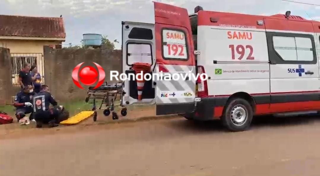 VÍDEO: Grave colisão entre motos deixa homem ferido na Daniela