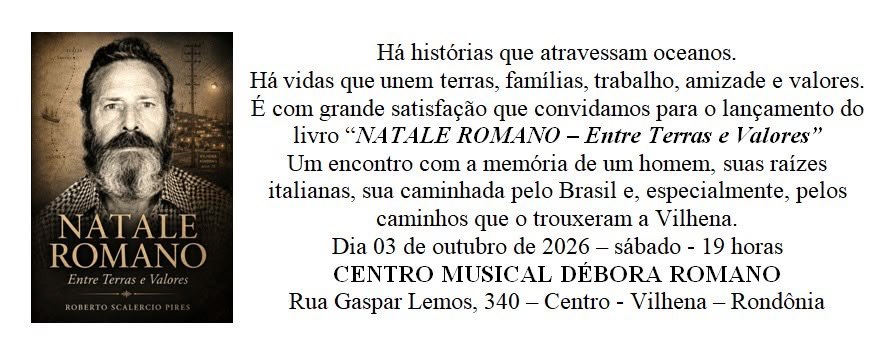 MEMÓRIA: Pesquisador de Vilhena lança livro sobre pioneiro do município