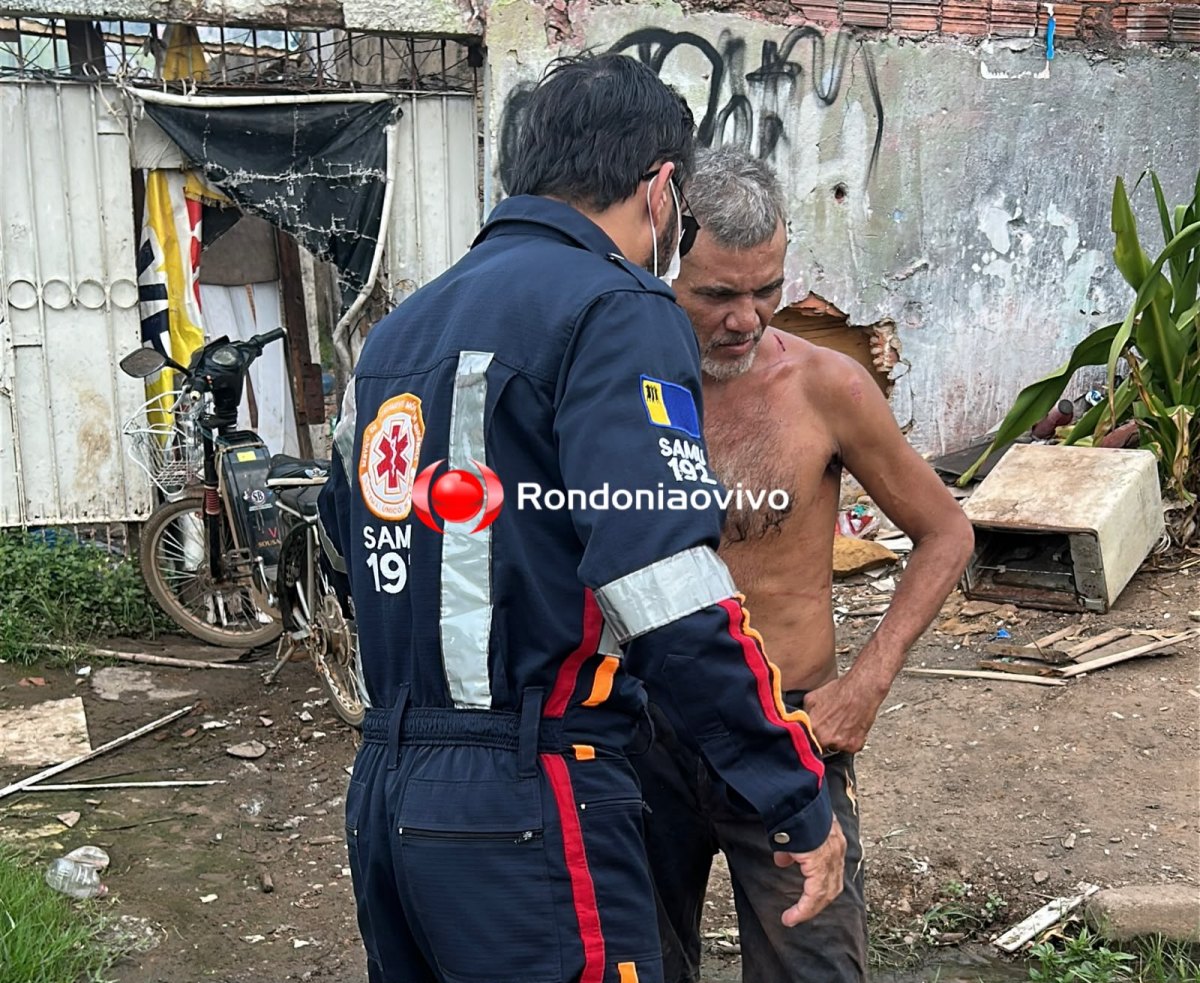 URGENTE: Homem é atacado próximo ao pescoço na zona Leste da capital