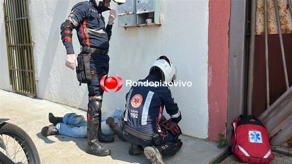 URGENTE: Motociclista sem capacete e na contramão fica em estado grave ao sofrer queda