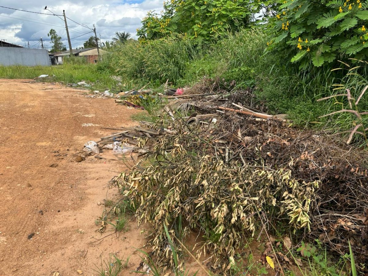 EDIMILSON DOURADO: Vereador cobra limpeza urgente em área tomada por lixo no bairro Aeroclube