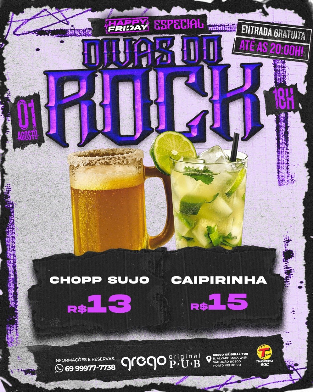 ROCK: Confira a agenda desta semana no Grego Original